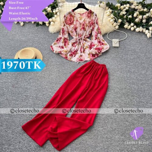 Red Co ord Set